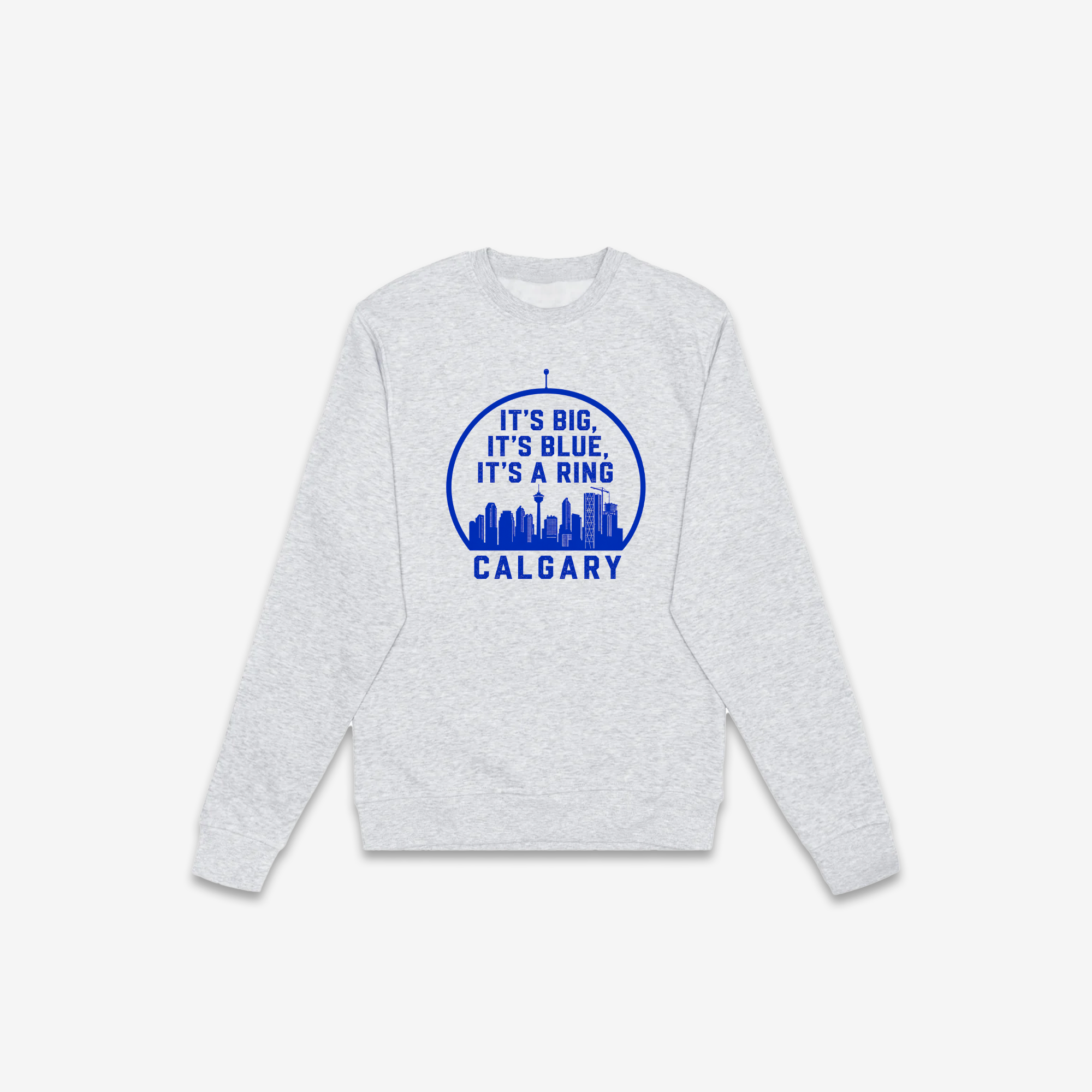Calgary Blue Ring Crewneck
