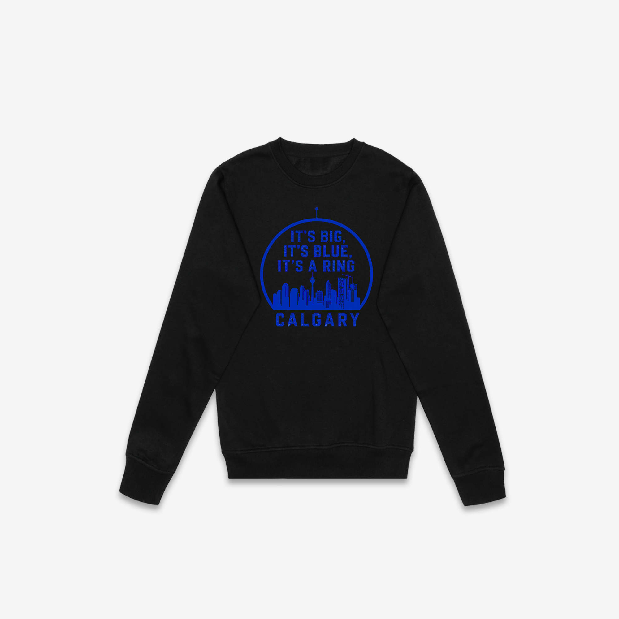 Calgary Blue Ring Crewneck