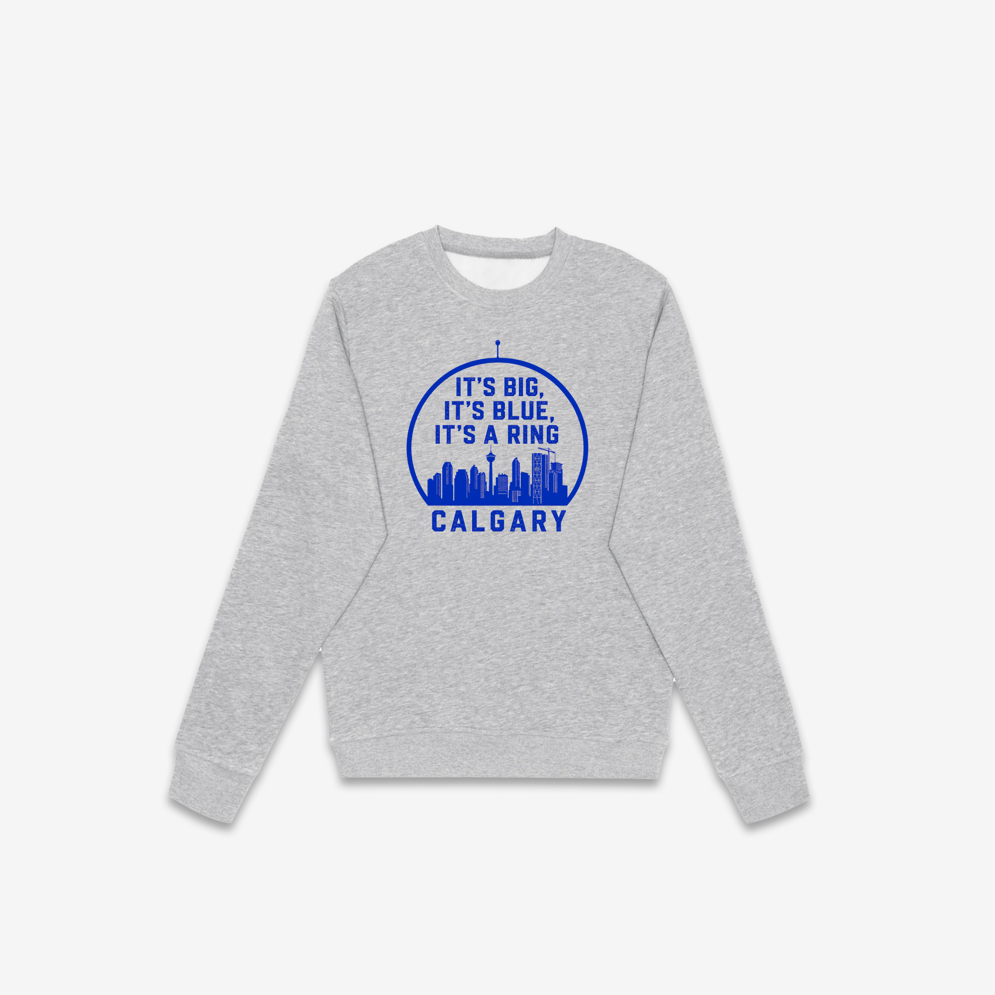 Calgary Blue Ring Crewneck